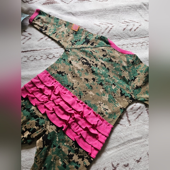 Brand New Cute Recruit Marines Baby Girl Sleeper 6-9 months - Picture 4 of 8